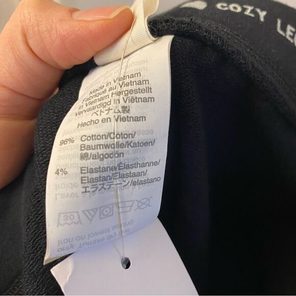 Crewcuts J Crew girls black cozy leggings  -8 - Picture 4 of 7